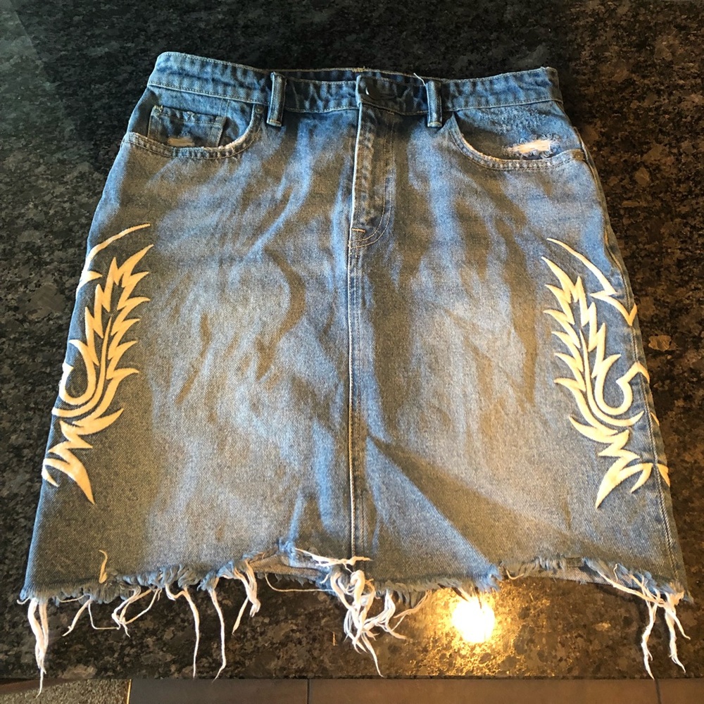All Saints Philly Denim Skirt